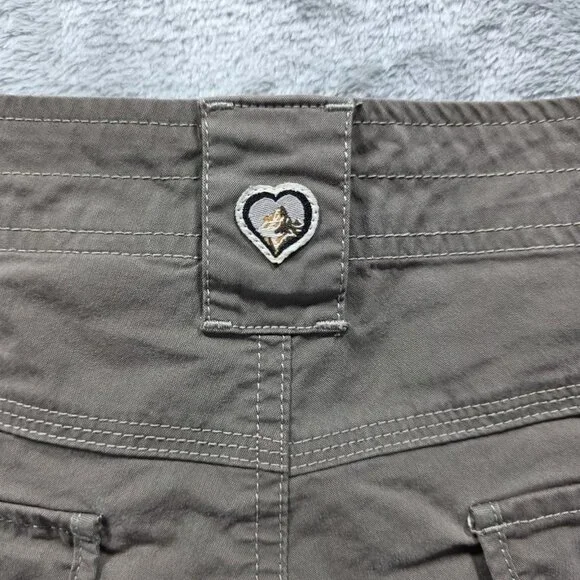 Kuhl Shorts Womens 6 Brown Cargo Pockets Hiking Camping Splash 11" Inseam - Picture 4 of 14